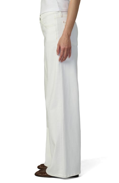 Joe's The Lou Lou Low Rise Wide Leg Jeans In White