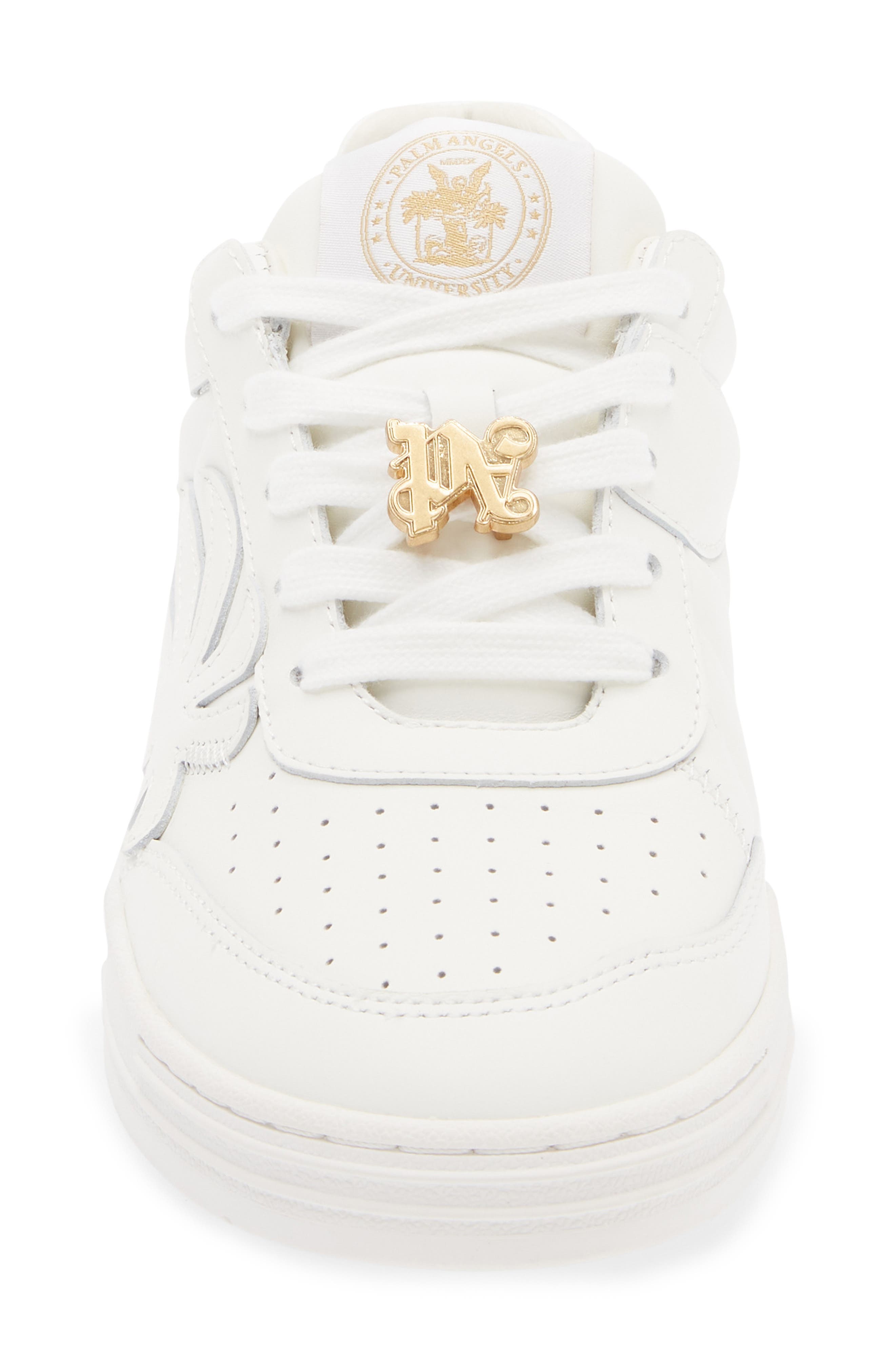 Palm Angels Palm Beach University Low Top Sneaker, Alternate, color, White No C