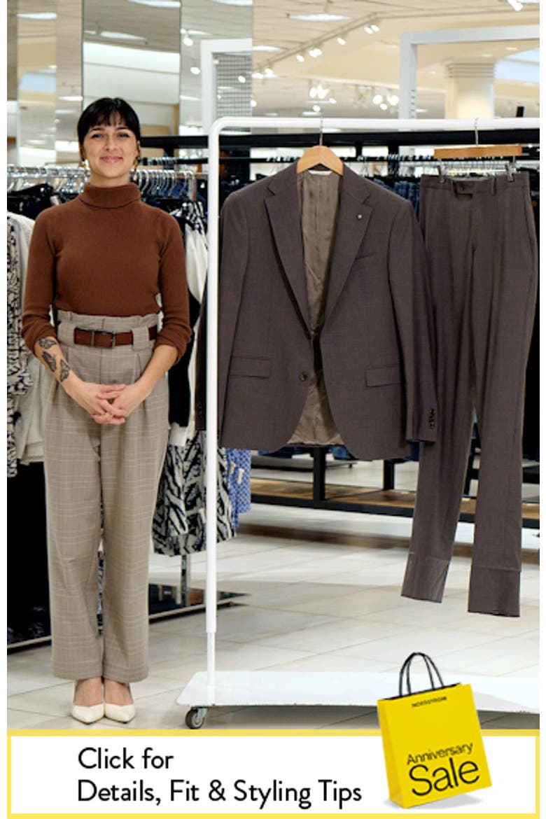Esprit Tobacco Brown Stretch Wool Suit video