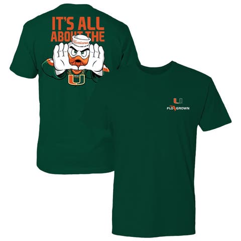 Men's FloGrown  Green Miami Hurricanes Rally Mascot T-Shirt
