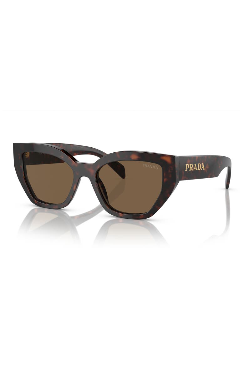 53mm Butterfly Sunglasses, Alternate, color, DARK BROWN