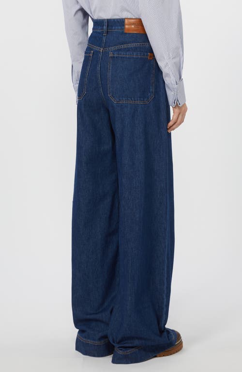 Weekend Max Mara Ciro Wide Leg Jeans In Blue