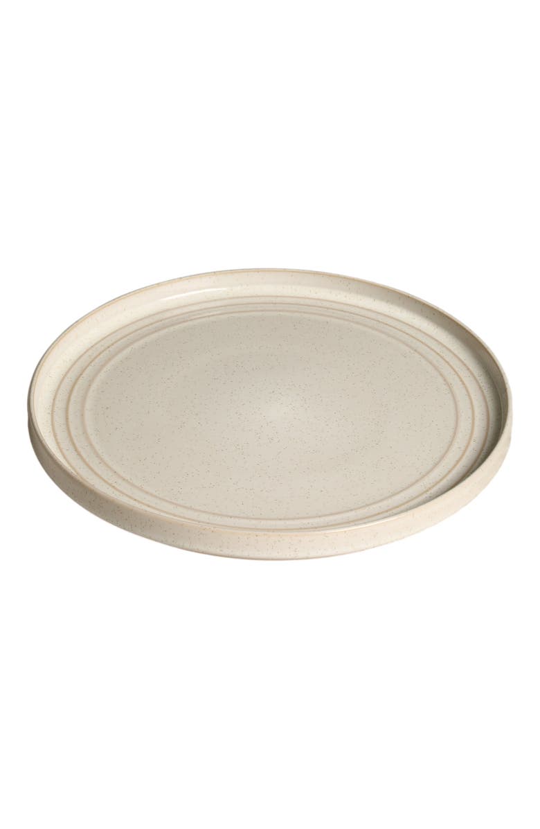 Stone Lain Claire Stoneware 4-Piece Dinner Plate Set, Alternate, color, White