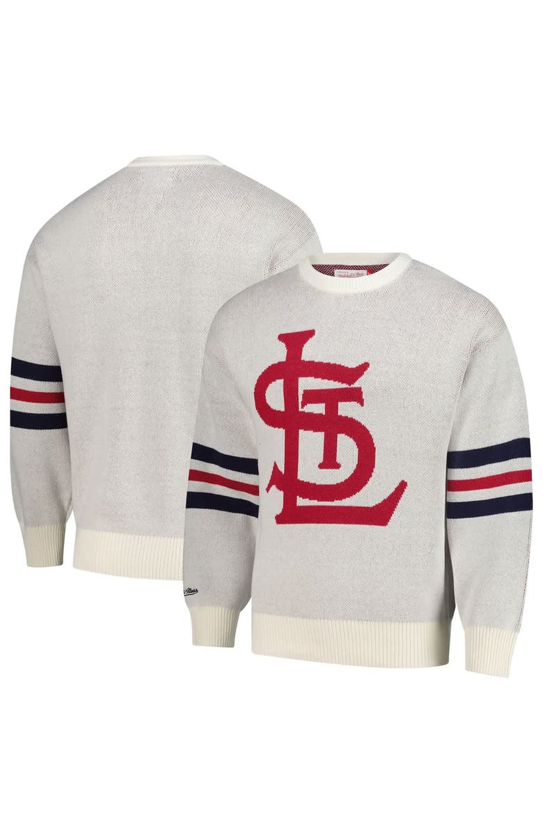 Mitchell & Ness Men's Mitchell & Ness Cream St. Louis Cardinals Retro Pullover Sweater, Main, color, Cream