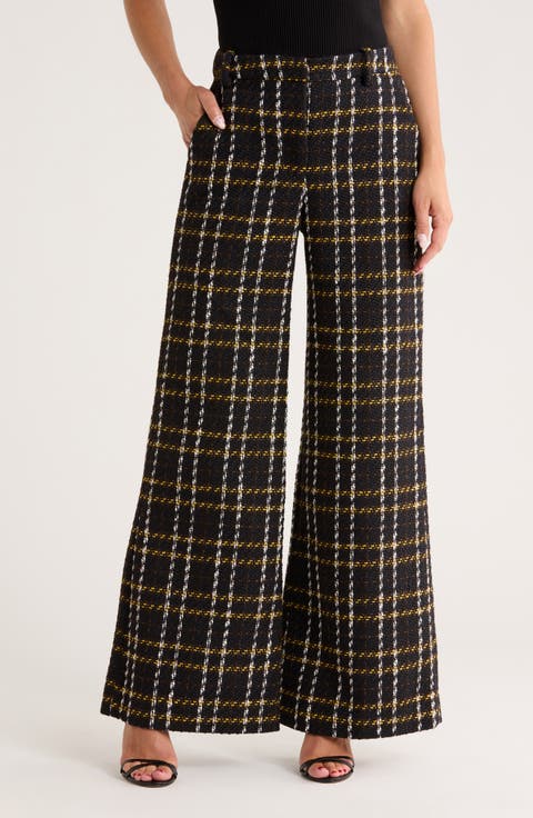 Pilar Bouclé Wide Leg Pants