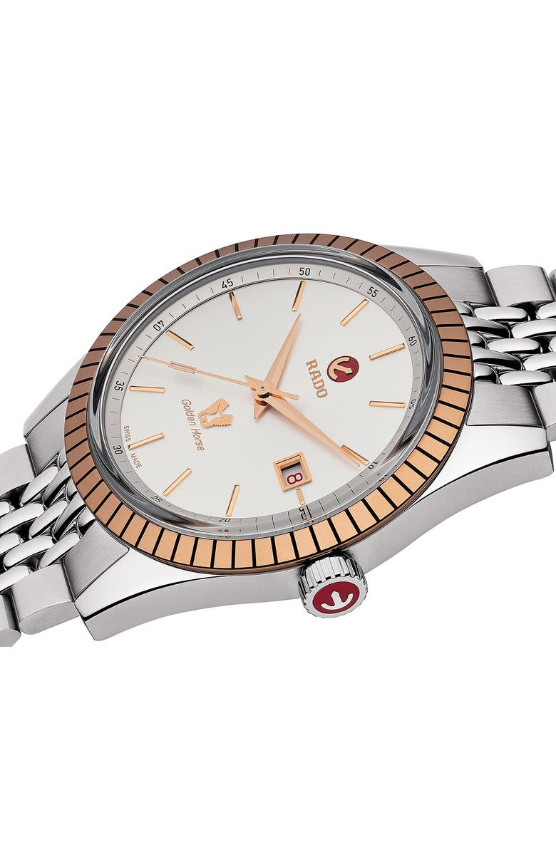 RADO Tradition Golden Horse Automatic Bracelet Watch, 42mm, Alternate, color, 