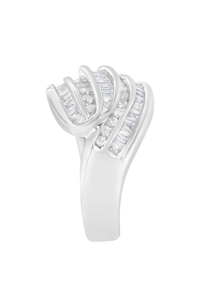 Haus of Brilliance 14KT White Gold 1.0 cttw Diamond Bypass Band Ring, Alternate, color, White