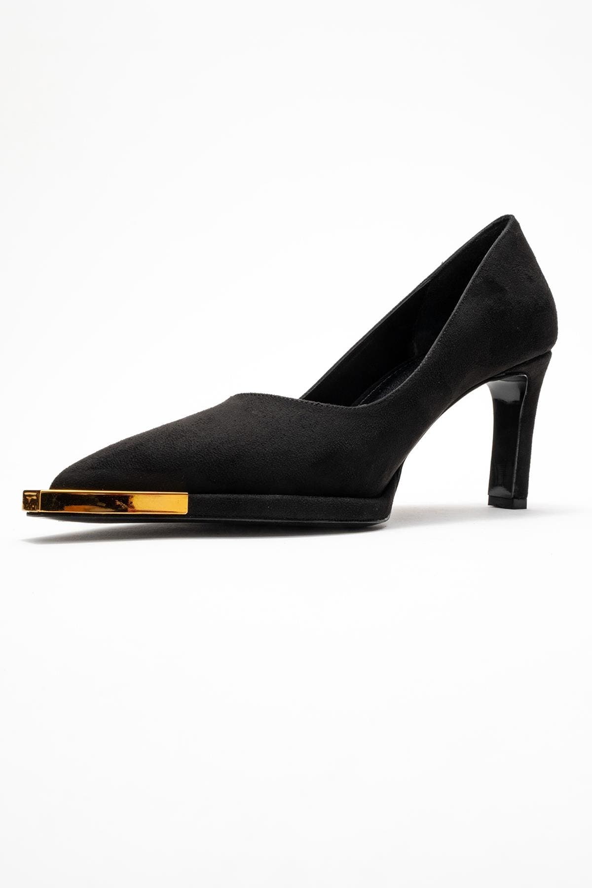 Prologue Shoes Liora Pointed Toe Pump, Alternate, color, Black Suede