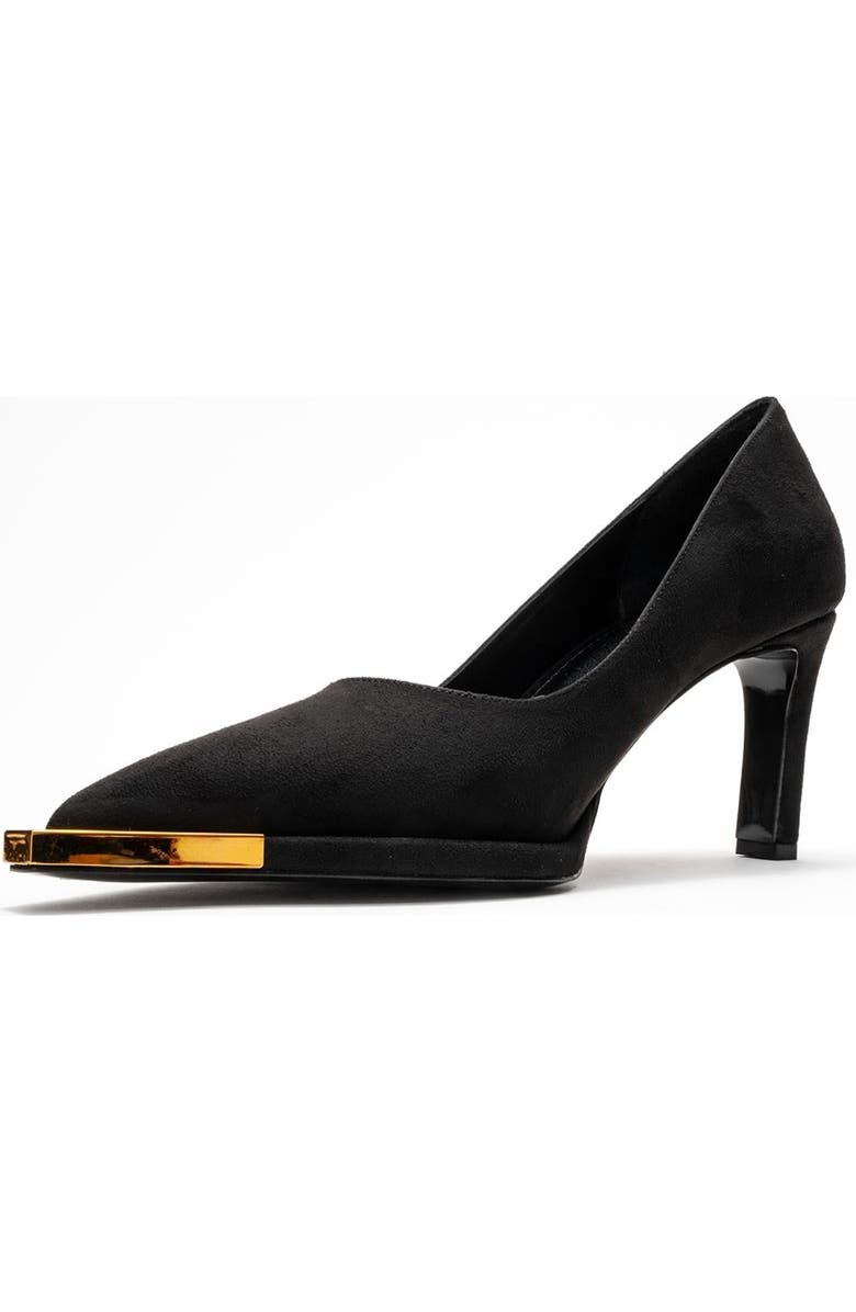 Prologue Shoes Liora Pointed Toe Pump, Alternate, color, Black Suede