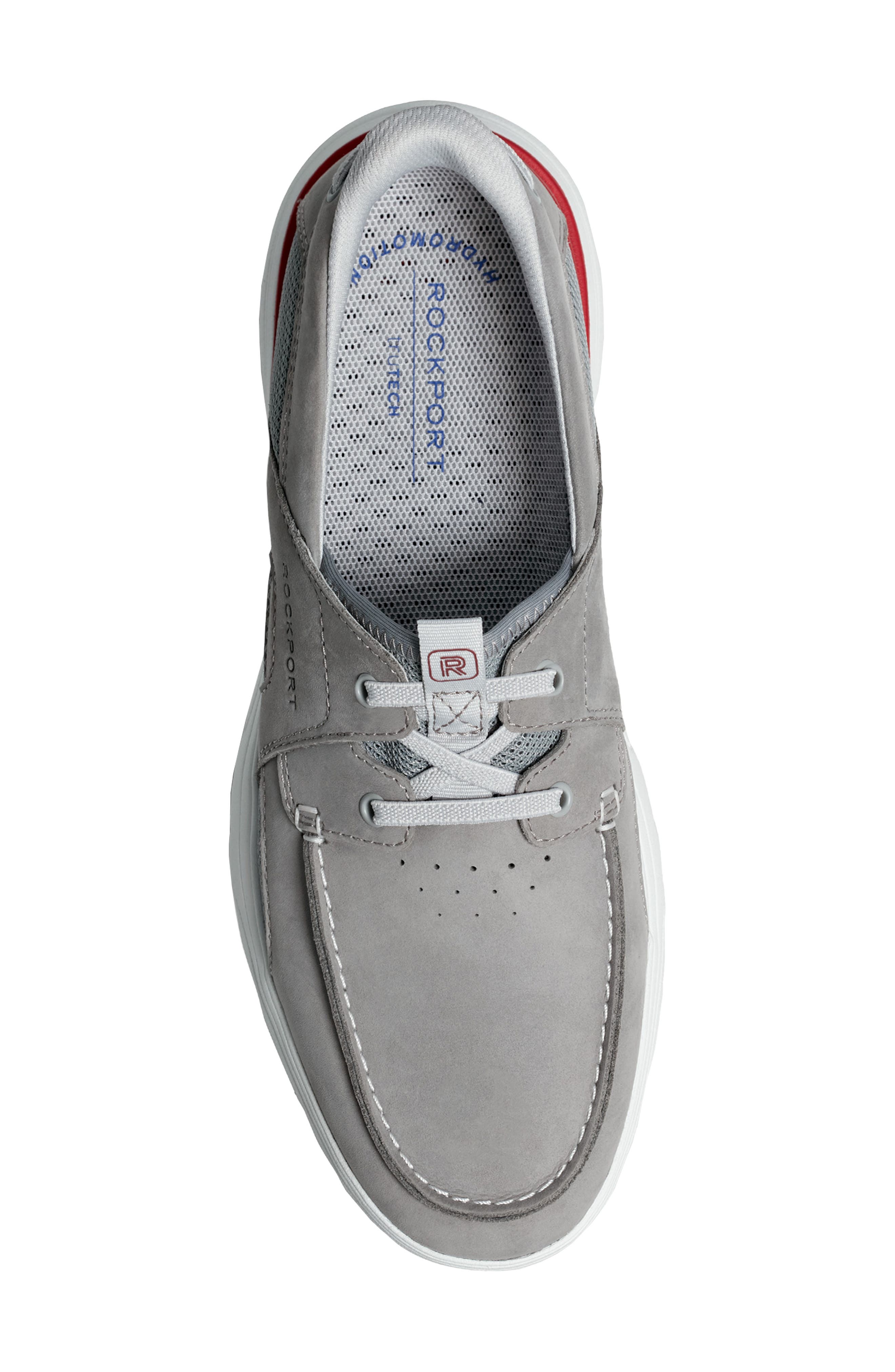 Rockport Seadon Boat Shoe, Alternate, color, Light Grey