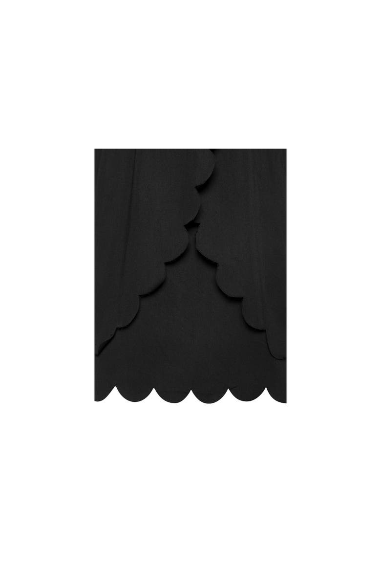 Scallop Trim Cami Top, Alternate, color, Black