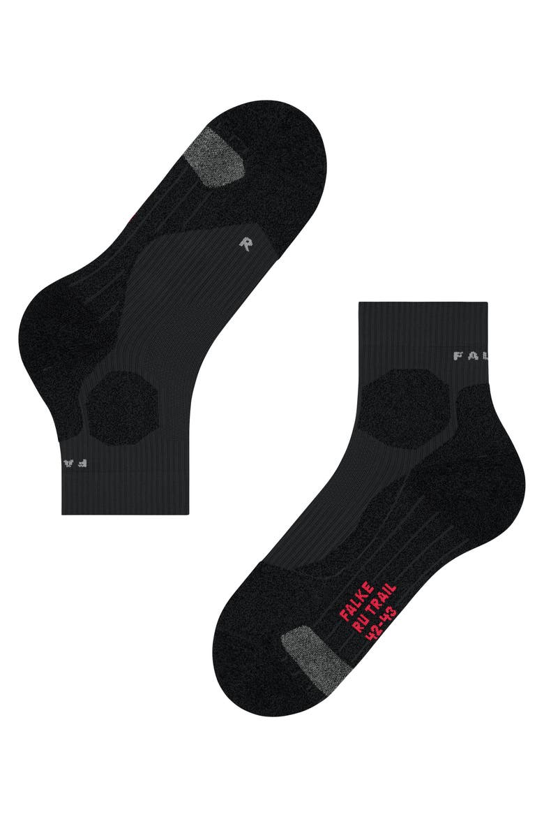 RU Trail Grip Socks, Alternate, color, Black