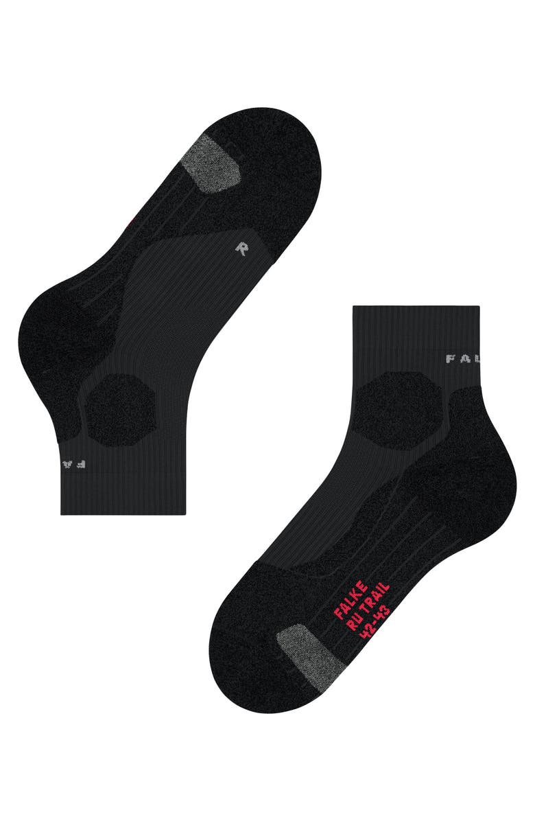 Falke RU Trail Grip Socks, Alternate, color, Black