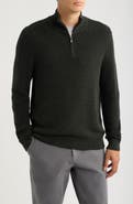 Nordstrom Cotton & Cashmere Quarter Zip Sweater