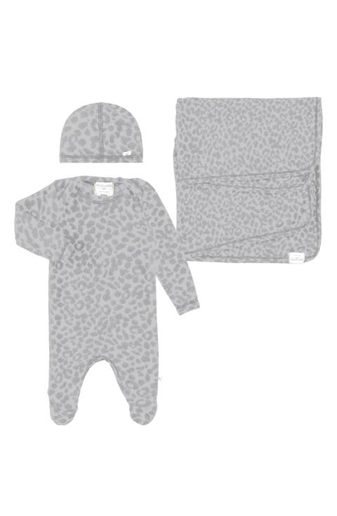 Welcome Home Hacci Footie, Cap & Blanket Set