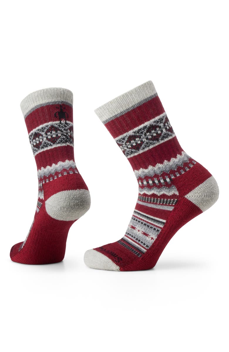 Smartwool Everyday Snowed in Crew Socks, Main, color, Tibetan Red
