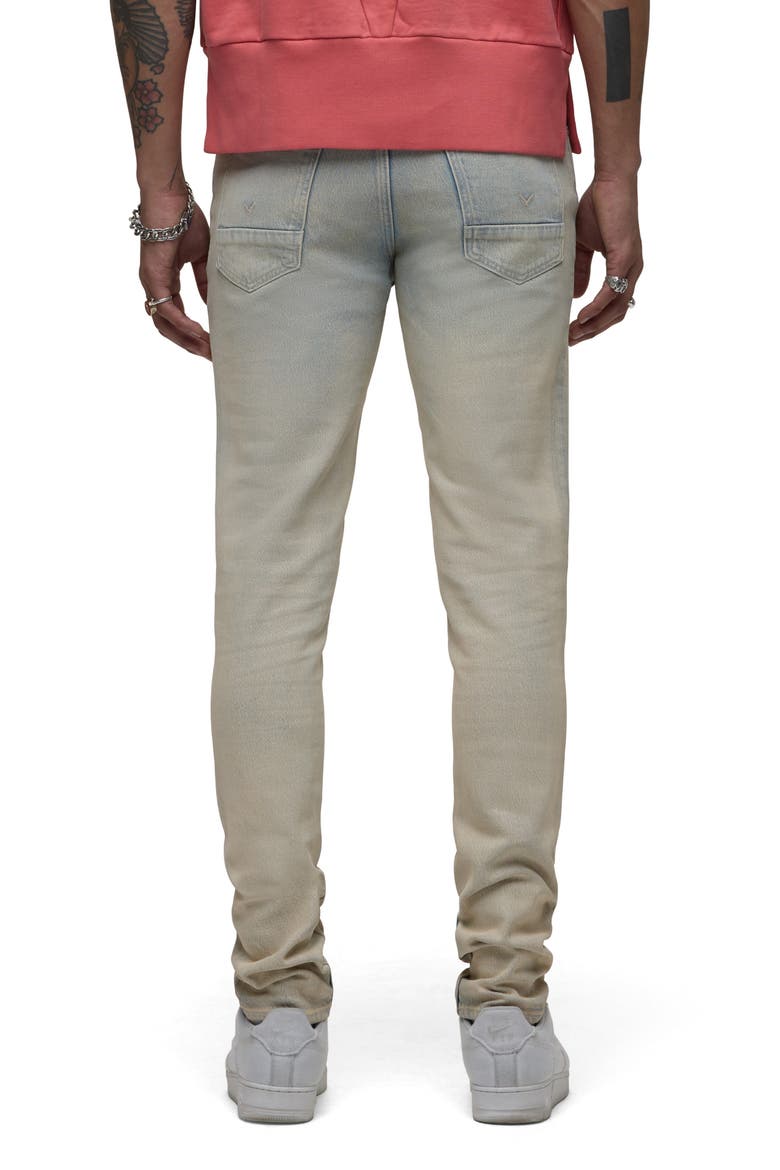 Zack Skinny Jeans, Alternate, color, COATED MOSS