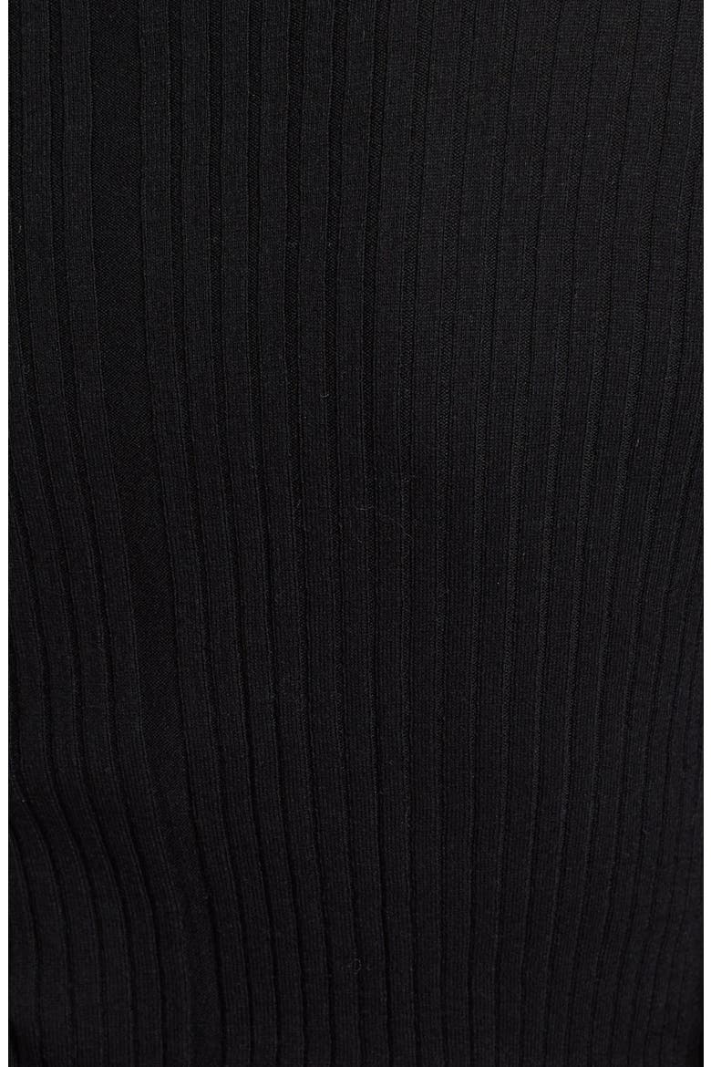 'Skinny Rib' Turtleneck, Alternate, color, BLACK