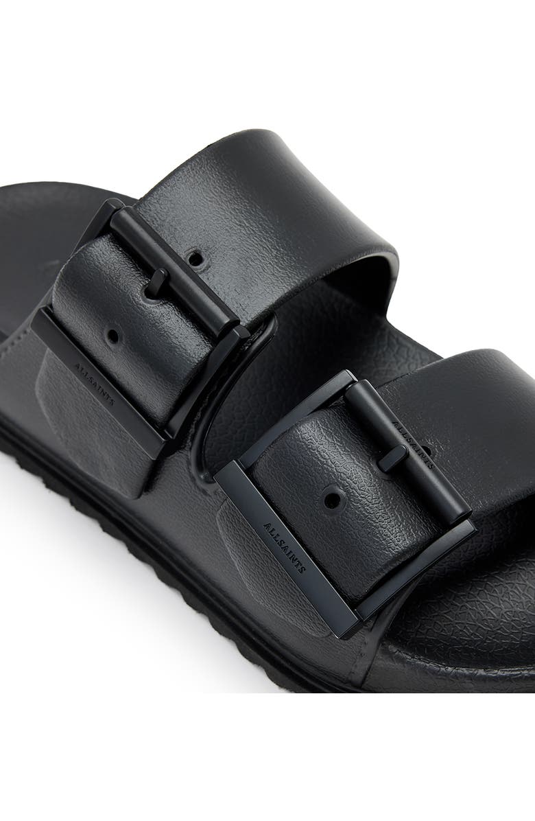 AllSaints Sian Two-Strap Sandal, Alternate, color, Black