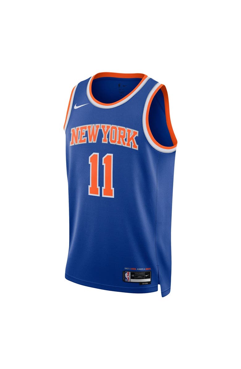 Nike Unisex Nike Jalen Brunson Blue New York Knicks Swingman Jersey - Icon Edition, Alternate, color, Blue