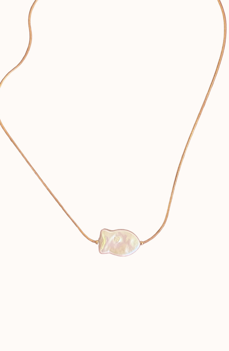 Joiana Jewelry Fin Chain Necklace, Main, color, Gold