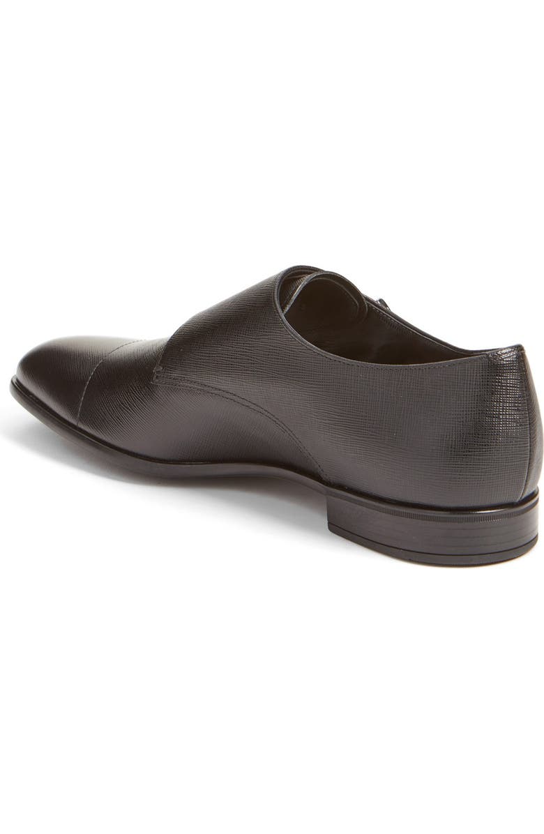 Prada Double Monk Strap Shoe, Alternate, color,