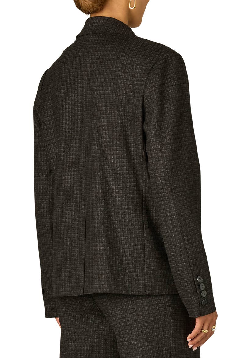 Plaid Blazer, Alternate, color, CHARCOAL BLACK