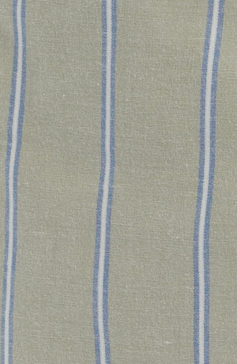 Nordstrom Modern Woven Cotton Boxers, Alternate, color, Green Seagrass Hip Stripe