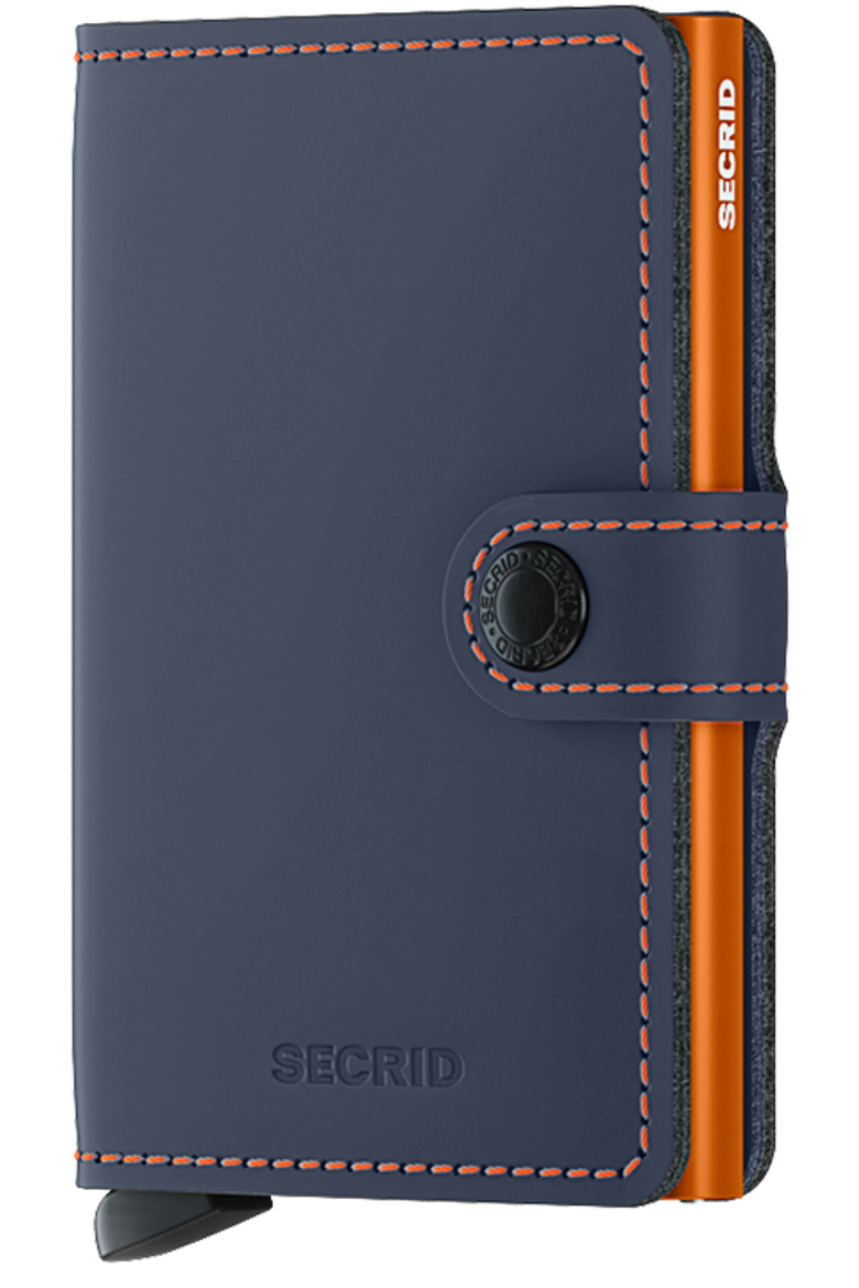 Miniwallet Matte, Main, color, Nightblue-Orange
