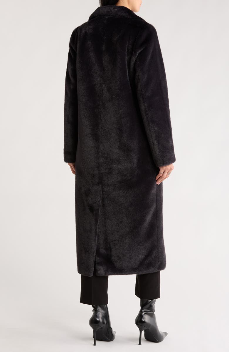 Michael Kors Double Breasted Faux Fur Coat, Alternate, color, Admiral