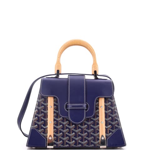 Saigon Top Handle Bag Coated Canvas with Leather PM