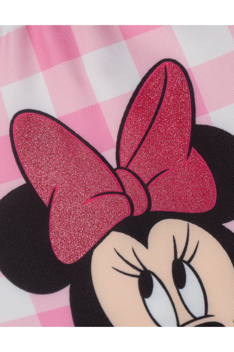 Minnie Mouse One Piece Bathing Suit, Alternate, color, Minnie Pink Tie Dye