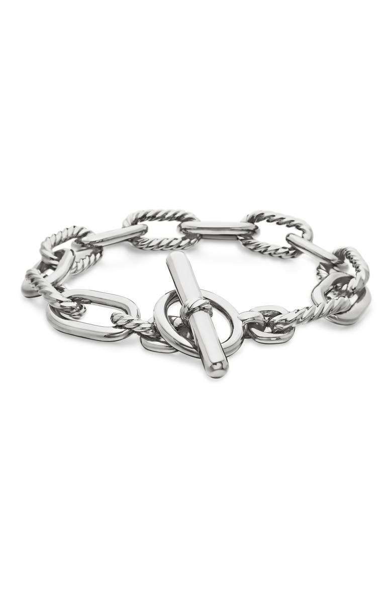 Madison® Toggle Chain Bracelet, 11mm, Main, color, STERLING SILVER