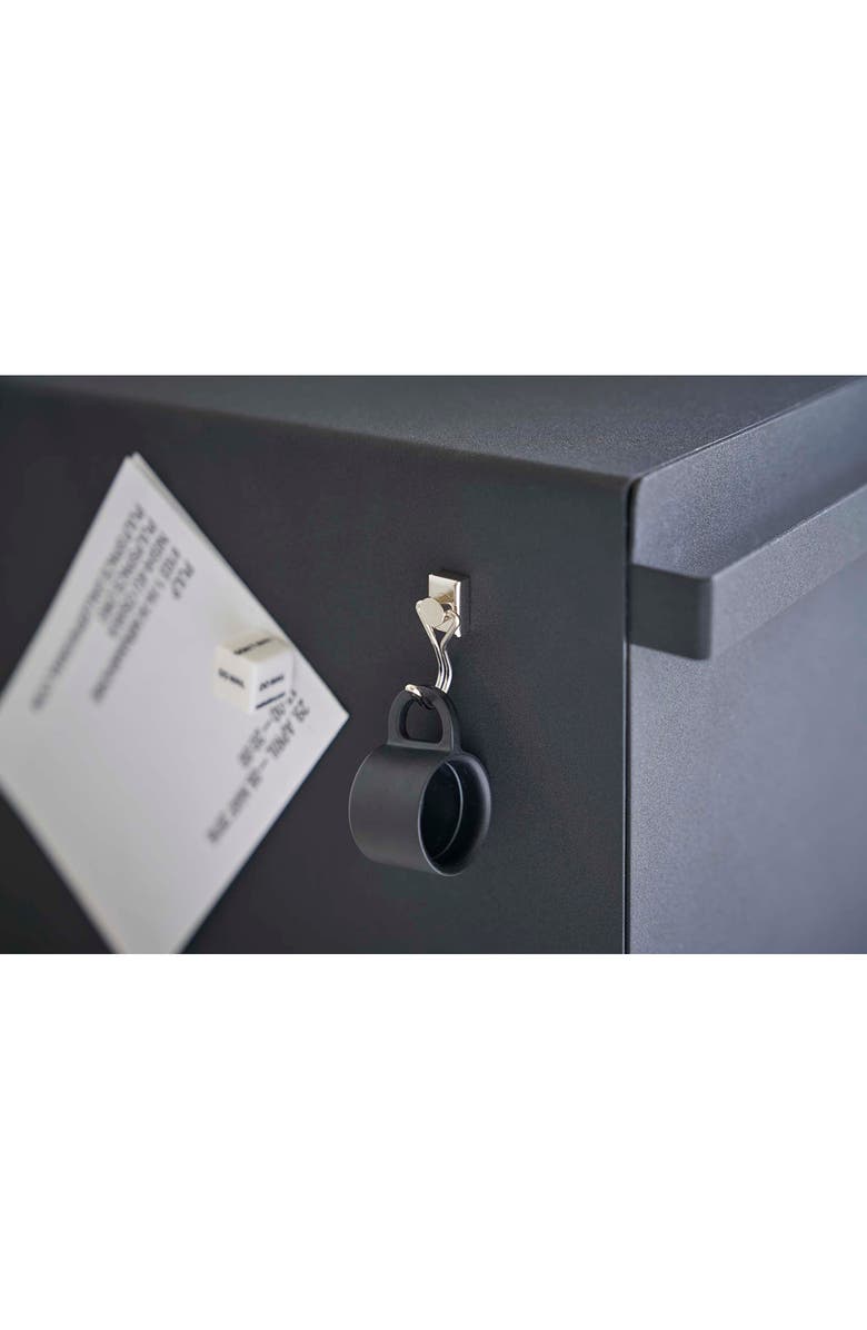 Yamazaki Steel Bread Box, Alternate, color, Black