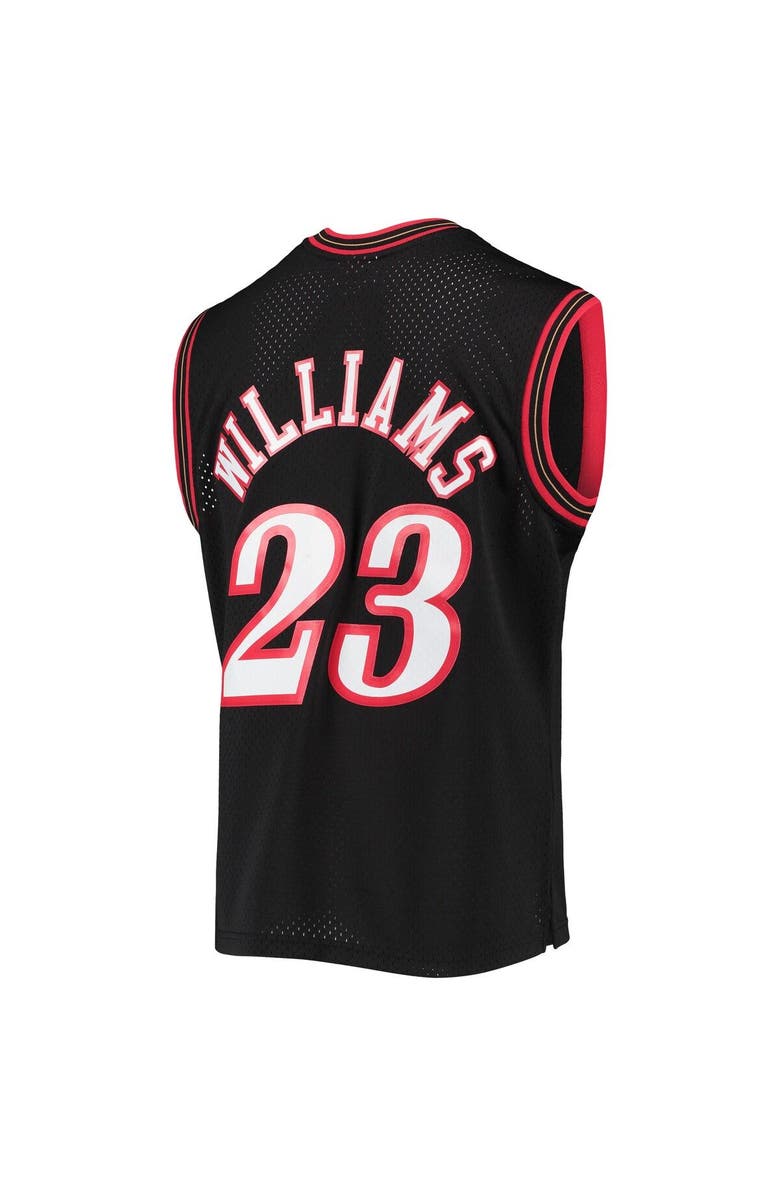 Mitchell & Ness Men's Mitchell & Ness Lou Williams Black Philadelphia 76ers 2005/06 Hardwood Classics Swingman Jersey, Alternate, color, Black