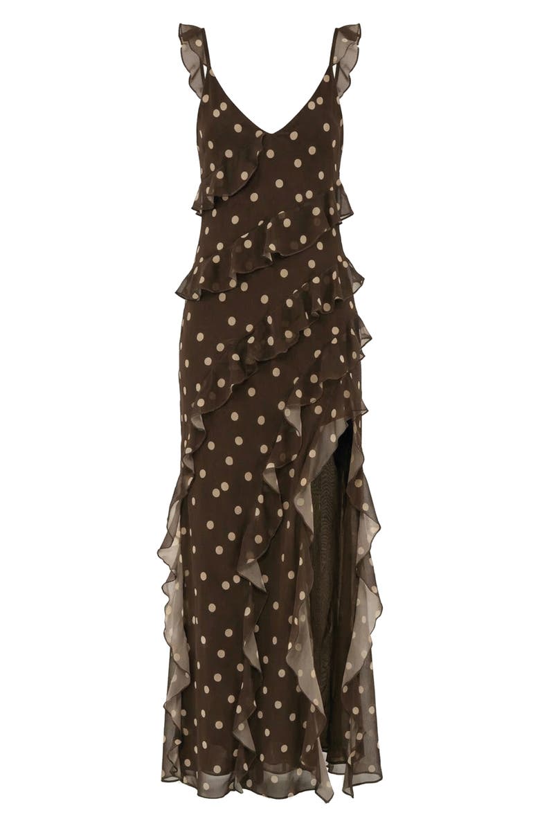 The Lulo Project Cascade Ruffle Chiffon Maxi Dress, Alternate, color,