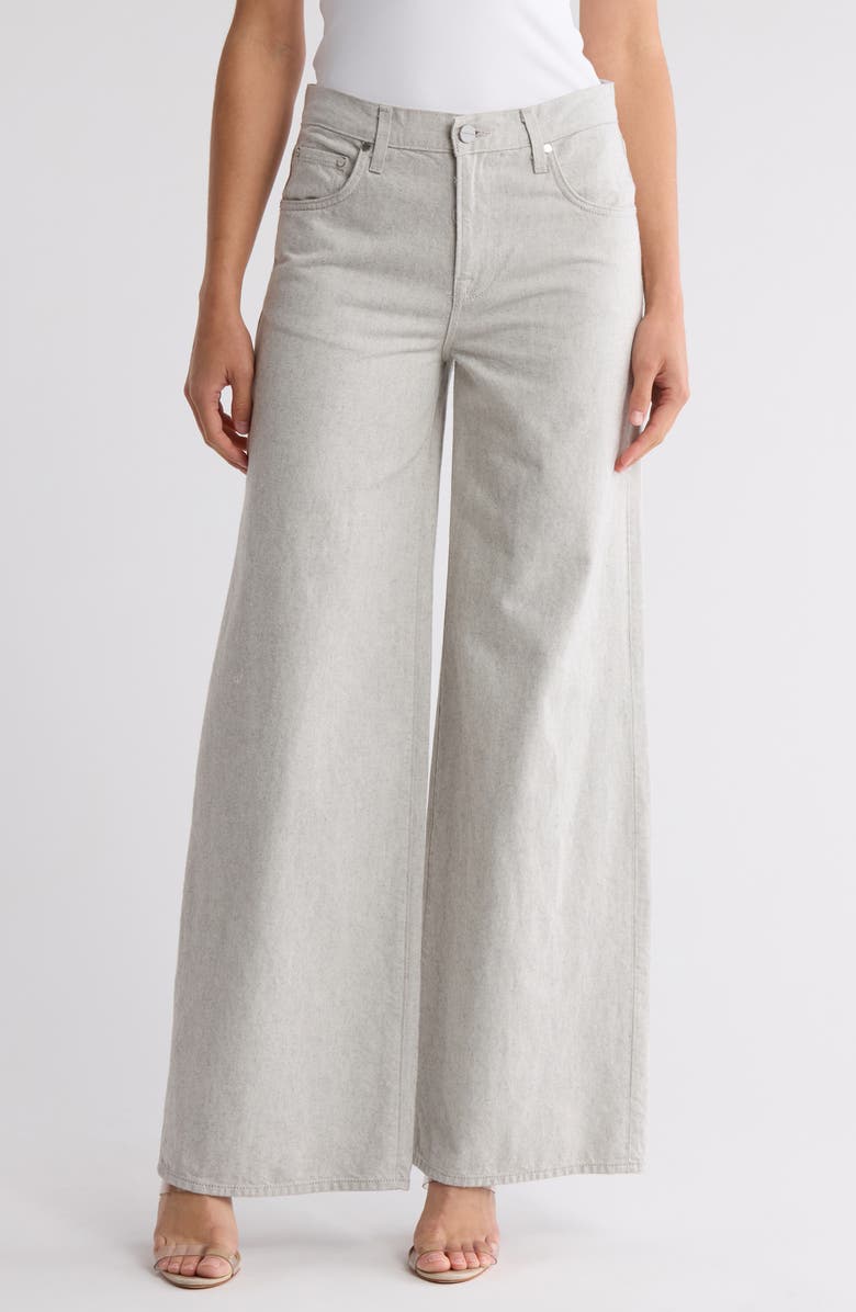 TWP Tiny Dancer Wide Leg Jeans, Main, color, Light Grey
