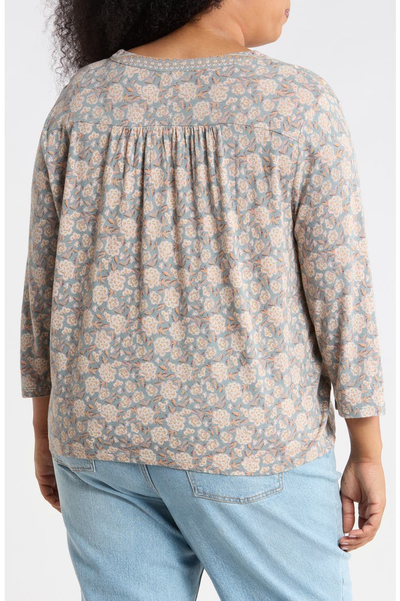 Printed Long Sleeve Tunic Top, Alternate, color, BLUE MULTI