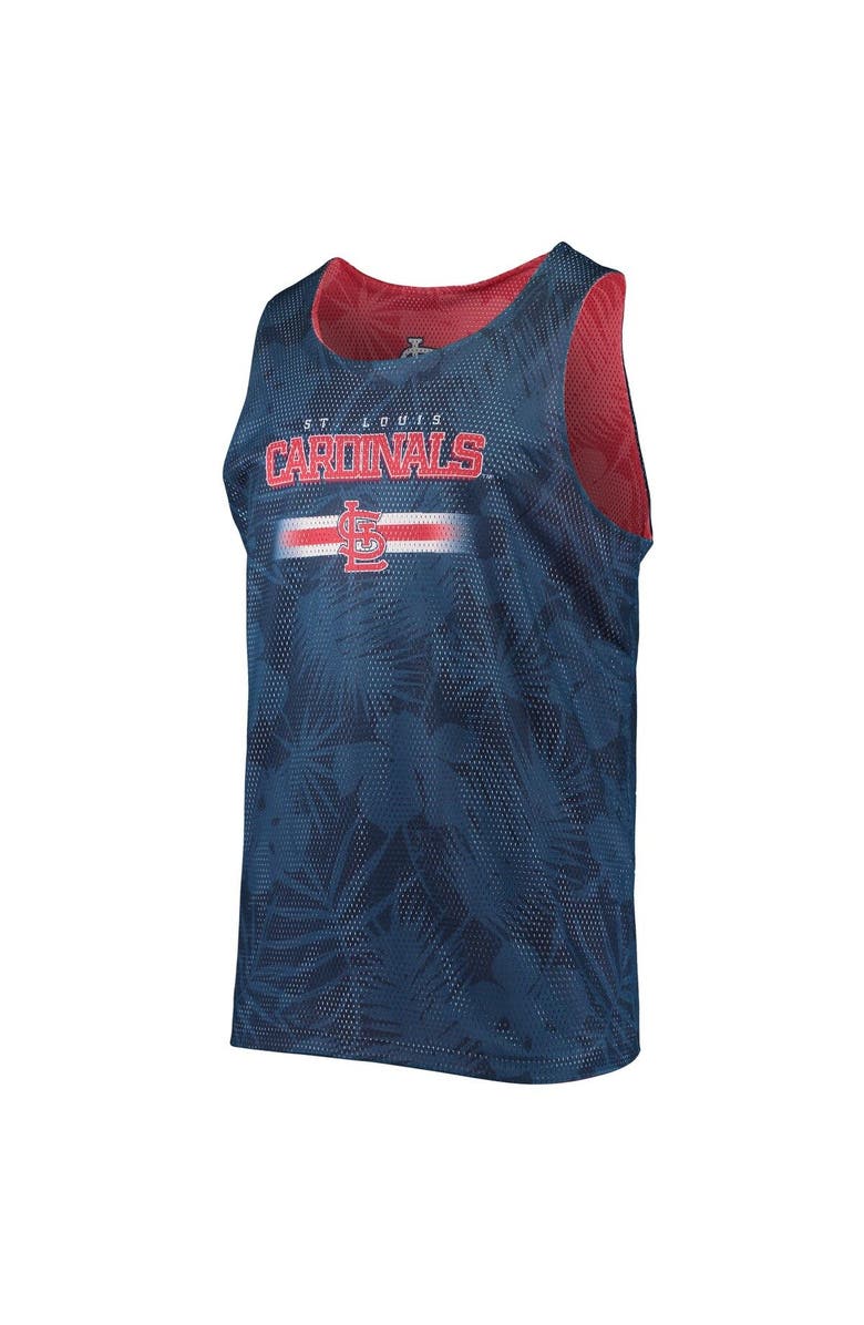 FOCO Men's FOCO Red St. Louis Cardinals Floral Reversible Mesh Tank Top, Alternate, color, 