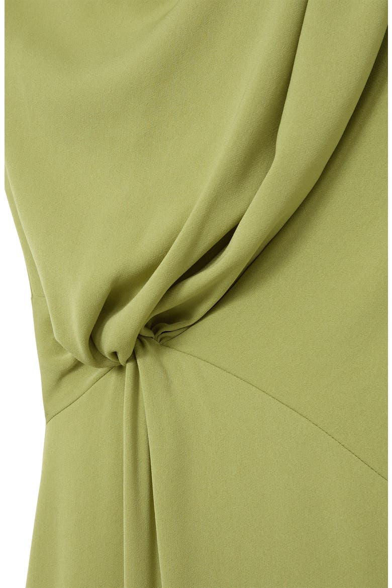 Beth One-Shoulder Midi Dress, Alternate, color, GREEN