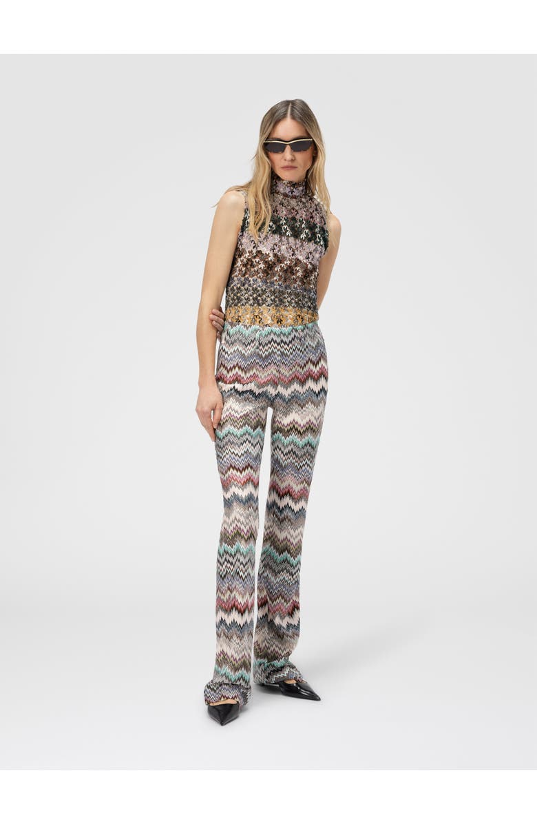 Missoni Flare Pants With Snake Pattern, Alternate, color, Multicoloured