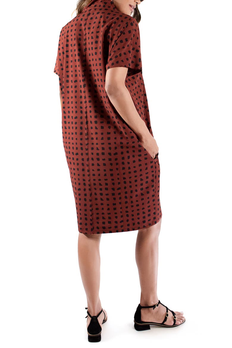 Ingrid & Isabel® Everywhere Abstract Print Maternity Tunic Dress, Alternate, color, ABSTRACT CHECK