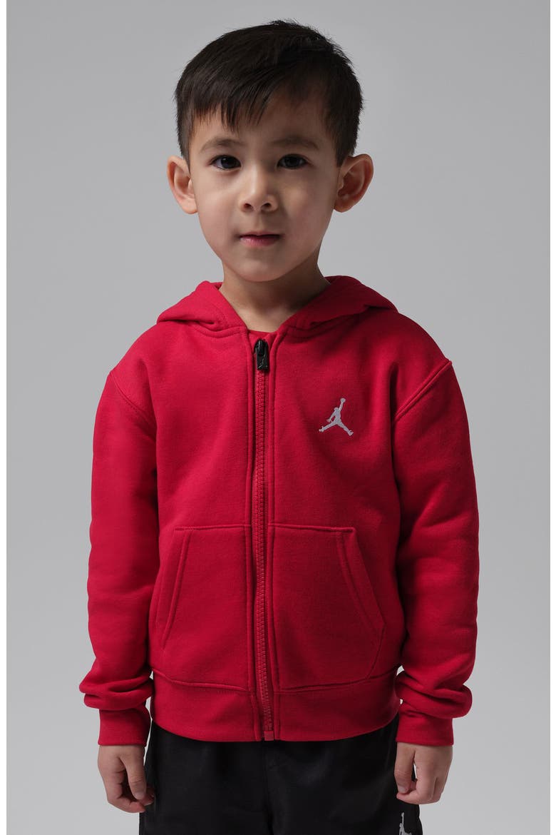 Kids' Fleece Zip Hoodie, Alternate, color, GYM RED