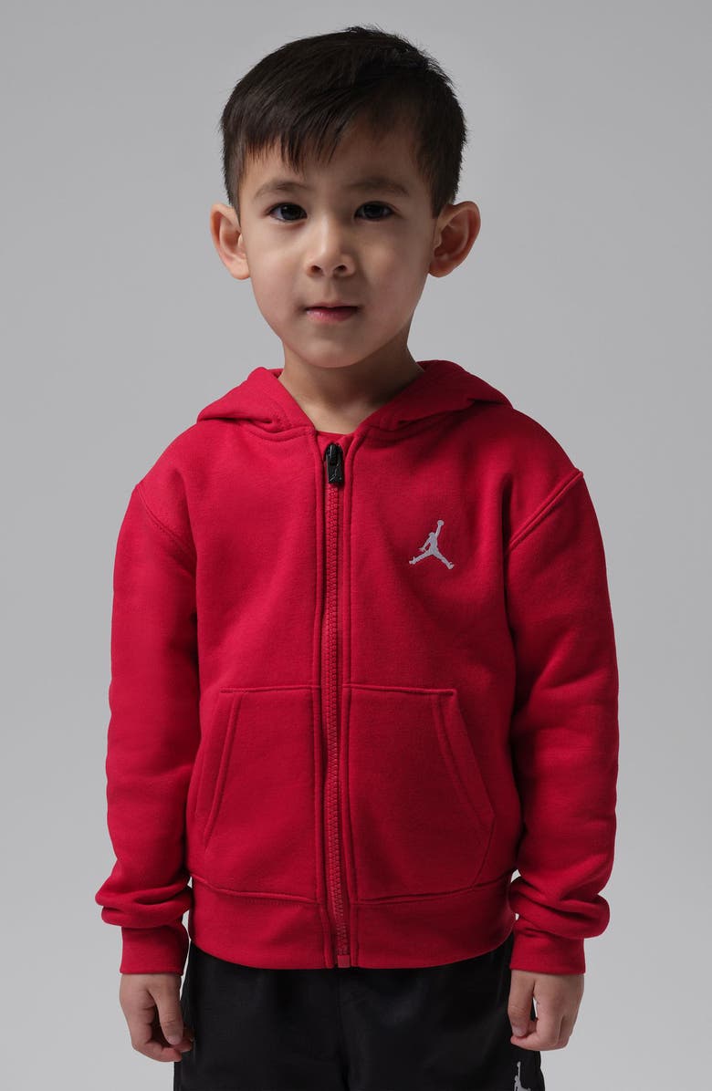 Jordan Kids' Fleece Zip Hoodie, Alternate, color, Gym Red