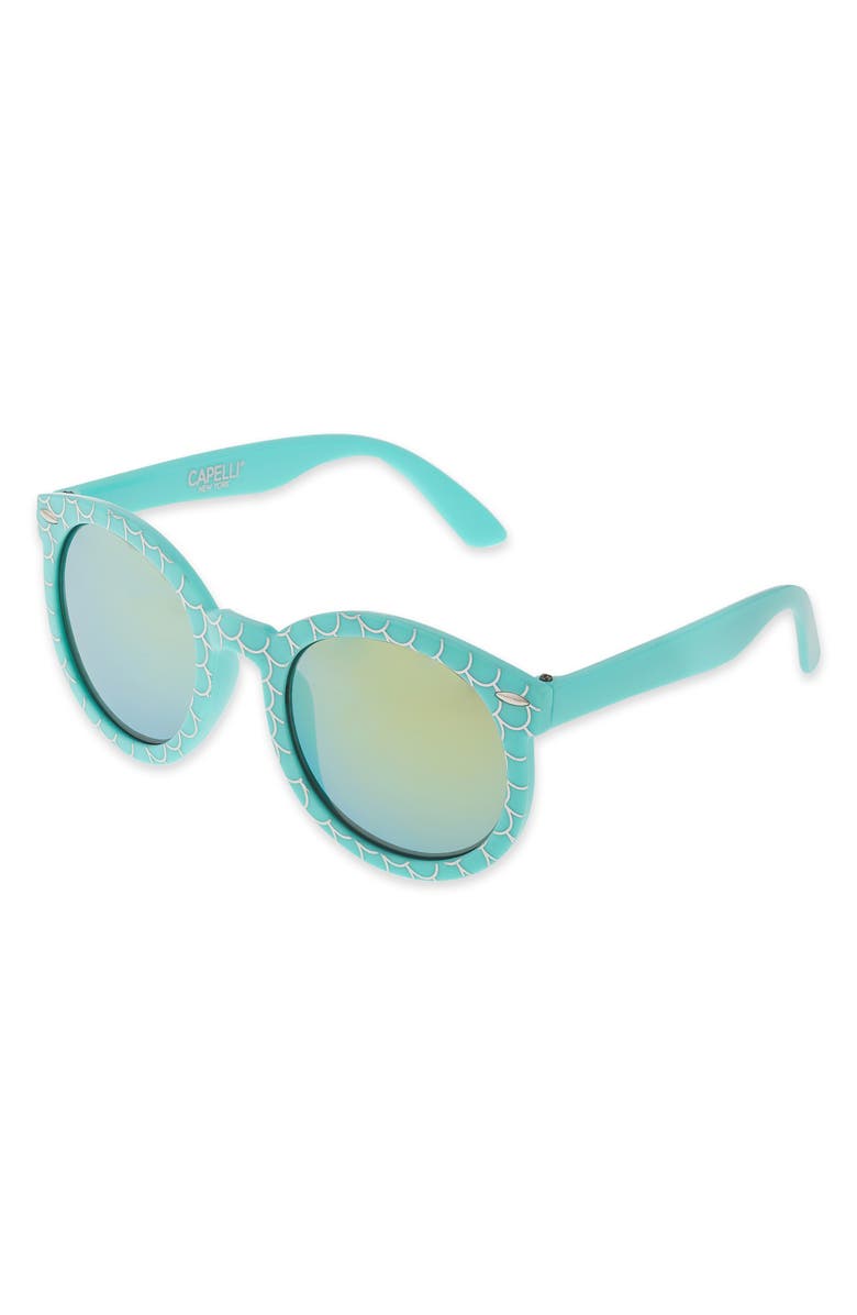 Capelli New York Mermaid Sunglasses & Case Set, Main, color, 