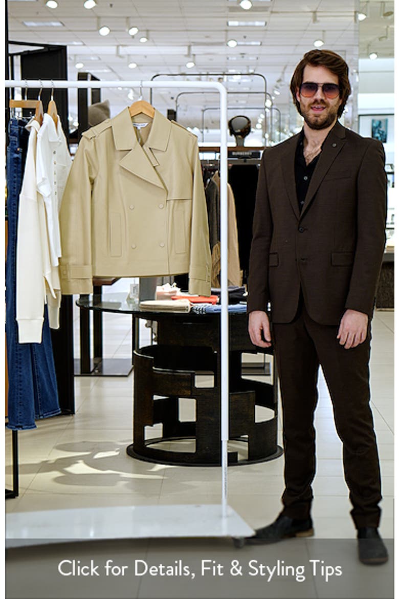 Heathcliff Crop Leather Trench Coat video