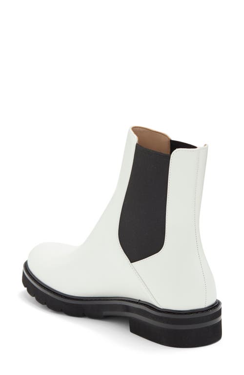 Stuart Weitzman Norah Chelsea Boot In White