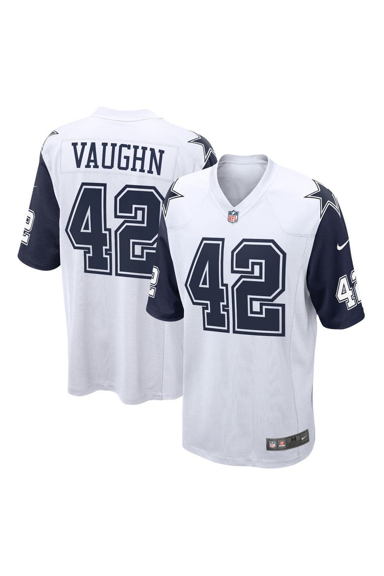 Men's Nike Deuce Vaughn White Dallas Cowboys Alternate Game Jersey, Alternate, color, White
