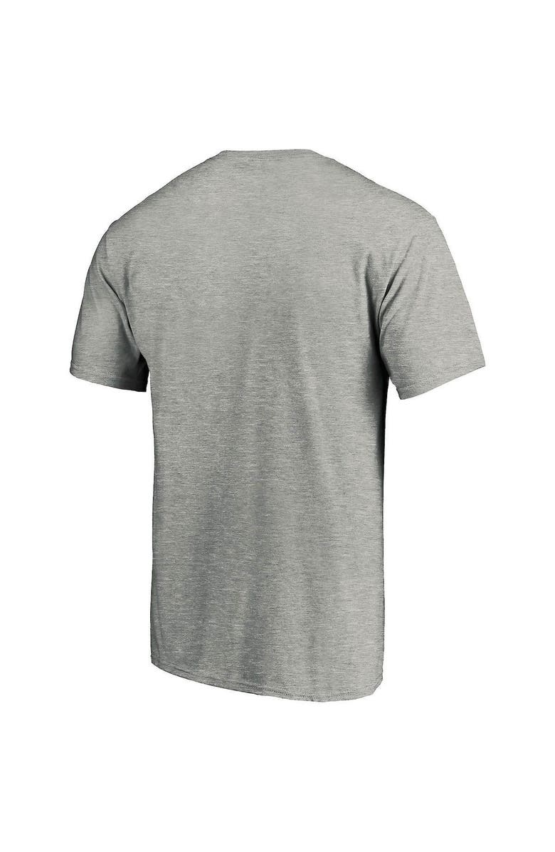 FANATICS Men's Fanatics Branded Heathered Gray Washington Nationals Heart & Soul T-Shirt, Alternate, color, Heather Gray