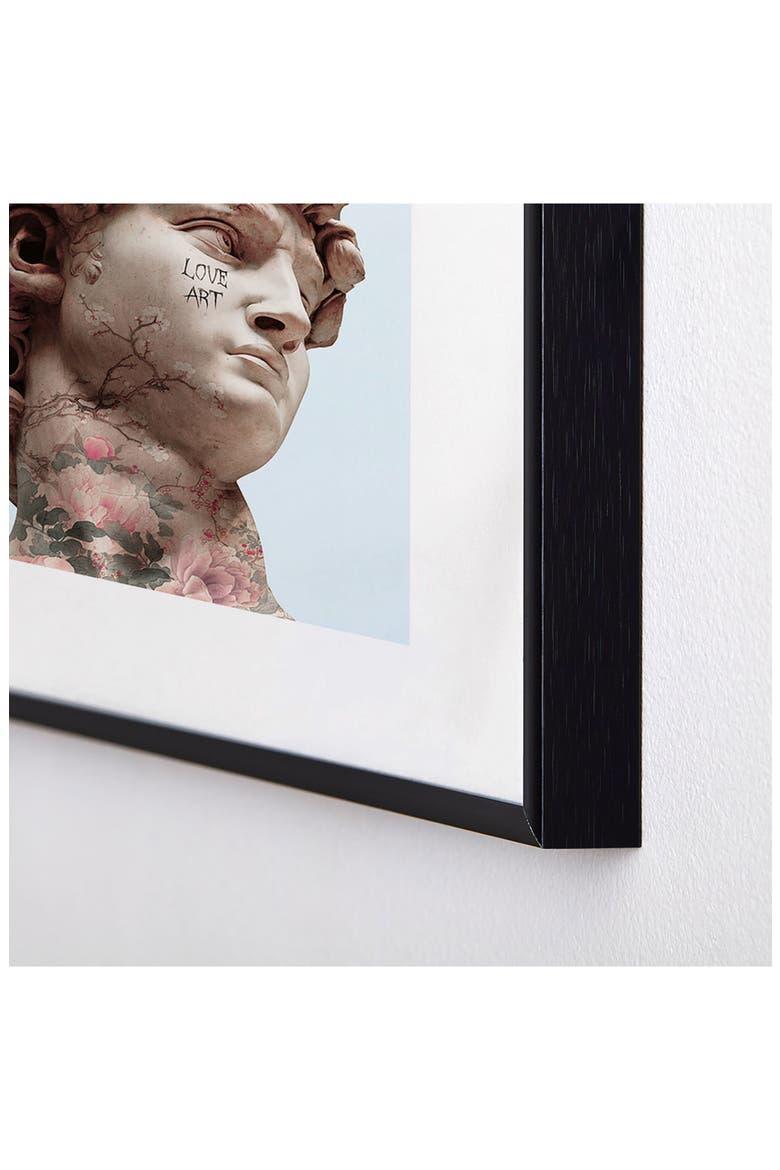 David Loves Art Framed Art Print, Alternate, color, BLUE